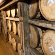 FRANKFORT, KENTUCKY, USA - JULY 20: Bourbon barrels aging in Buffalo Trace Distillery in Frankfort, KY on July 20, 2013. Buffalo Trace is a brand of Kentucky straight bourbon whiskey, one of seven distilleries along Kentucky Bourbon Trail.