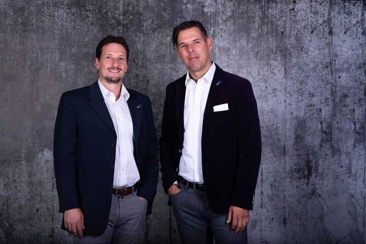 Geschäftsführung risk on mind: Markus Oswald CTO und Leiter der Entwicklungsabteilung rismo® und Stephan Dorner CEO und Gründer der risk on mind®