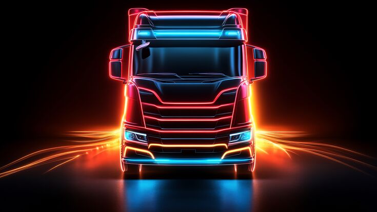 Lkw Transport Logistik