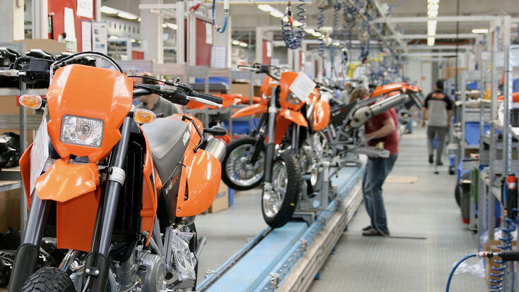 © KTM KTM, 2004, produktion, assembly, line, assembly, Produktionslinie, Mattighofen, Absatz
