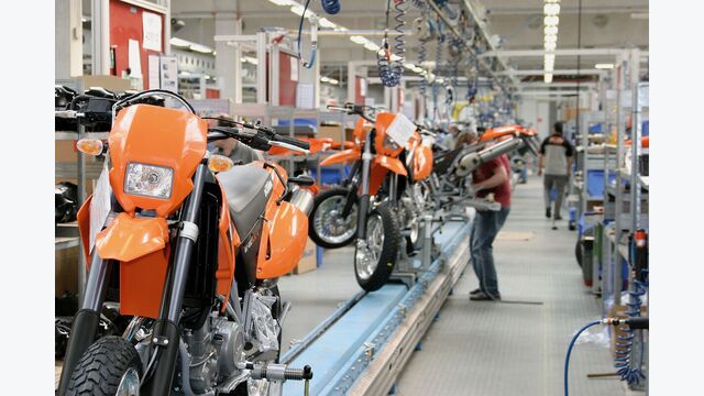 KTM, 2004, produktion, assembly, line, assembly, Produktionslinie, Mattighofen, Absatz