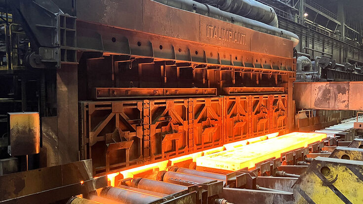 Salzgitter Hubbalkenofen, Stahlproduktion