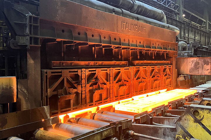 Salzgitter Hubbalkenofen, Stahlproduktion