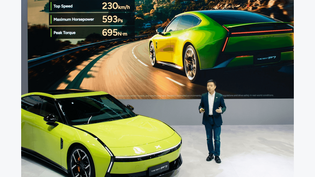 Xpeng präsentiert die Limousine P7 auf der IAA in München