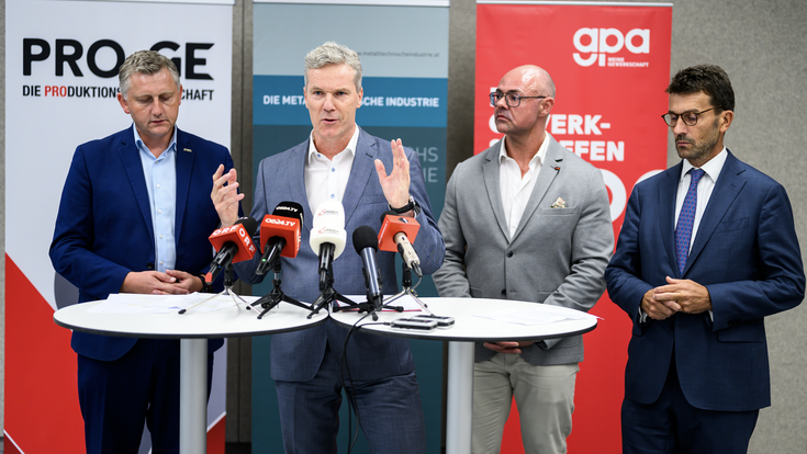 © APA/MAX SLOVENCIK Metaller KV Lohnverhandlungen 2025