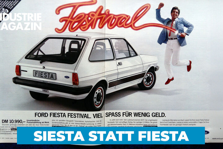 Ford Fiesta Anzeige aus den 60er Jahren