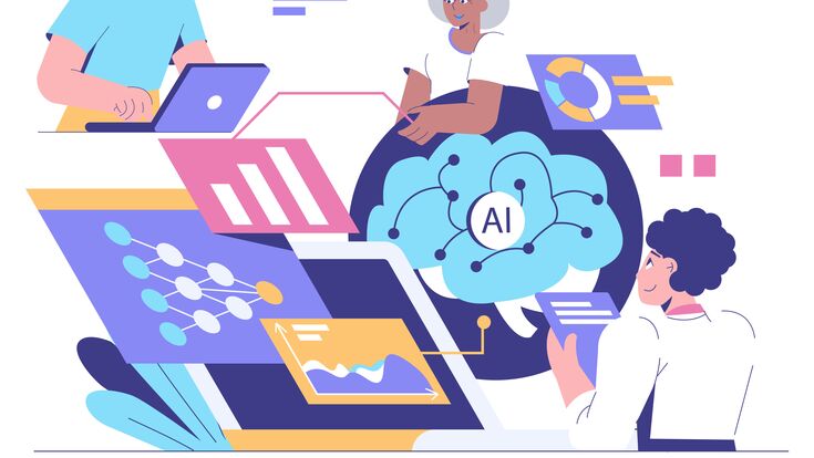 © inspiring.team - stock.adobe.com data, science, deep, learning, artificial, intelligence, ai, innovation, expert, analytics, cloud, computing, neural, network, technology, computer, laptop, analysis, research, digital, brain, infographic, chart, graph, processing, scientist, programmer, developer, teamwork, collaboration, study, machine, education, work, professional, strategy, tech, industry, software, hardware, virtual, algorithm, automation, futuristic, vector, illustration