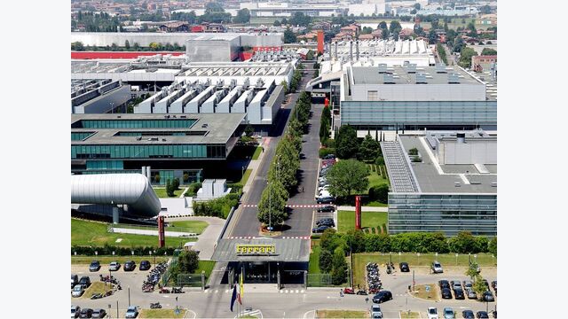 das Ferrari-Gelände in Maranello, Italien