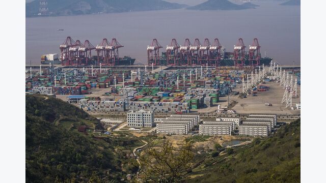 Hafen von Ningbo‑Zhoushan, China