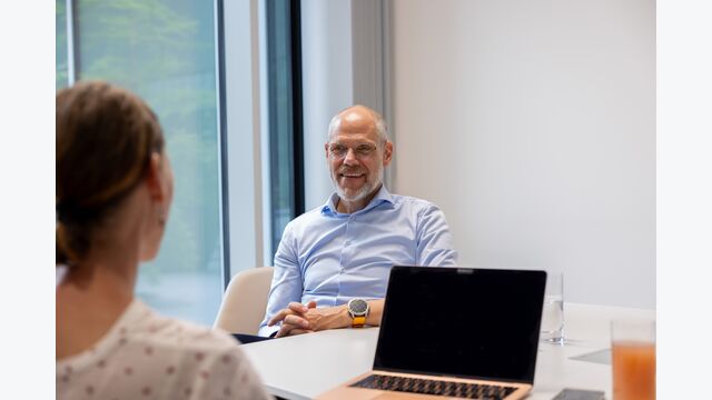 TGW-CEO Henry Puhl im Gespräch mit Dispo-Chefredakteurin Michaela Holy