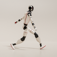 Humanoider Roboter beim Gehen