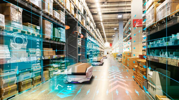 Warehouse management with automated robotics,Warehousing and Technology Connections.,using automation in product management,AI systems for work