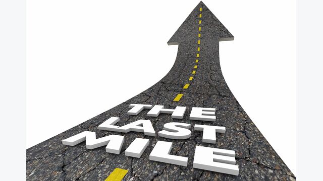 The Last Mile Road Final Stretch End Race Driving 3d Illustration