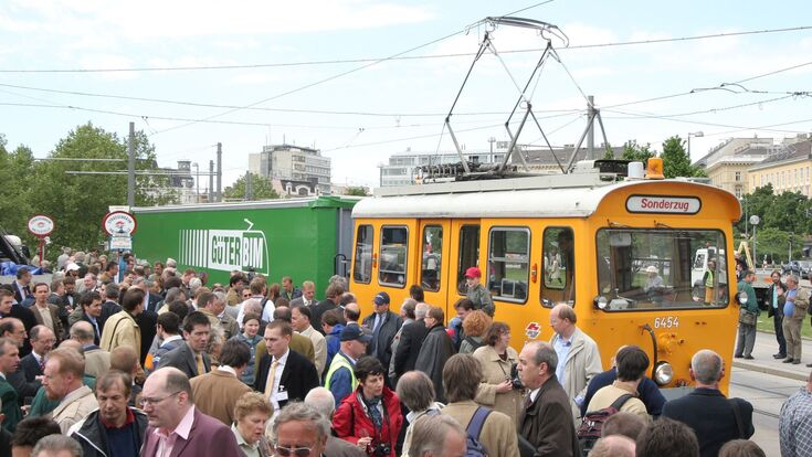 G?terbim im Bahnhof Hernals