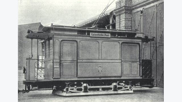 Straßenbahn Güterverkehr Postwagen