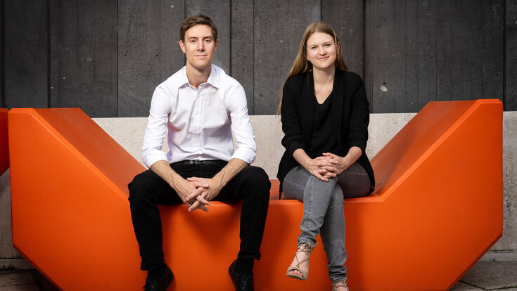 Prewave-Gründer Harald Nitschinger und Lisa Smith