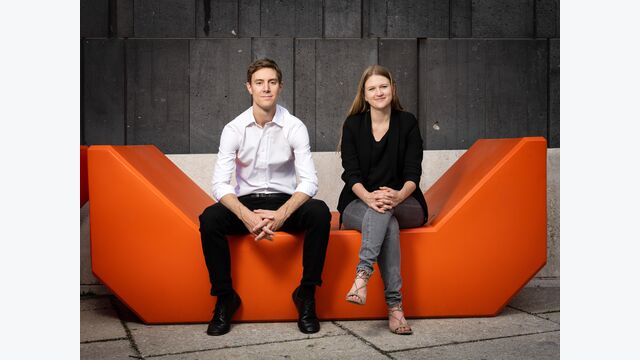 Prewave-Gründer Harald Nitschinger und Lisa Smith