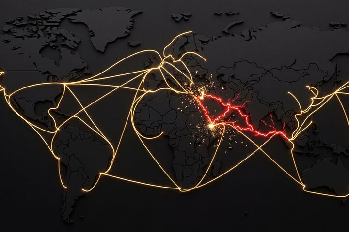 supply chain, disruption, maritime, trade, crisis, middle east, shipping, container, logistics, global, economy, cargo, transport, freight, sea, route, geopolitical, bottleneck, delay, navigation, ocean, import, export, business, commercial, vessel, ship, international, commerce, market, distribution, delivery, risk, security, conflict, shortage, transportation, map, challenge, industry, red sea, suez, economic, management, strategy, infrastructure, network, blockade, trade war