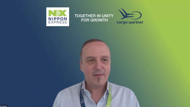 Cargo-Partner-Manager Felix Miletich im Webinar zur Alternative Bahntransport