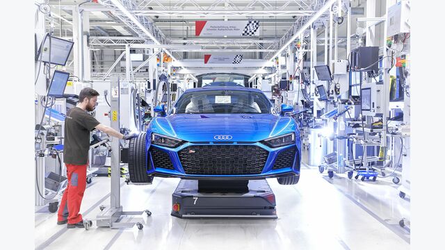 Audi Produktion im Werk: Umbau der Fertigung und Abbau von bis zu 7.500 Stellen bis 2027