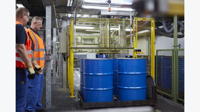 Eucerit-Produktion im Beiersdorf-Werk in Billbrook