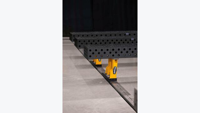 Schienensystem ohne Werkstueck