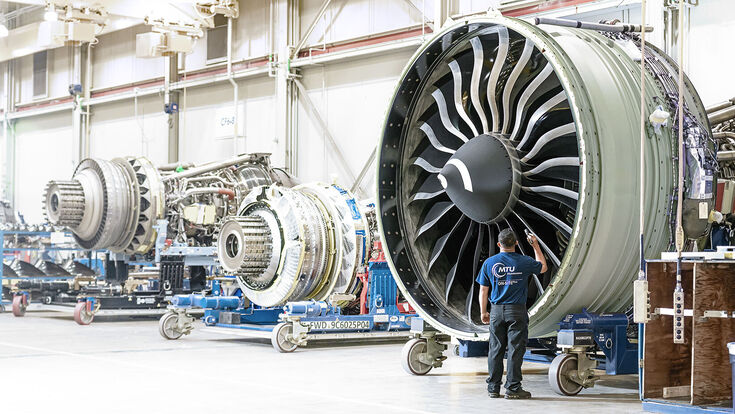 MTU Turbinen Luftfahrt Produktion