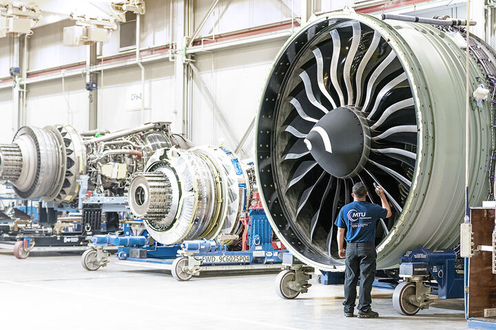 MTU Turbinen Luftfahrt Produktion