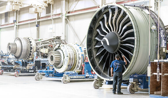 MTU Turbinen Luftfahrt Produktion