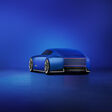 Blauer Jaguar Type 00 als Elektroauto-Konzept für den neuen Luxus-Kurs der britischen Traditionsmarke.