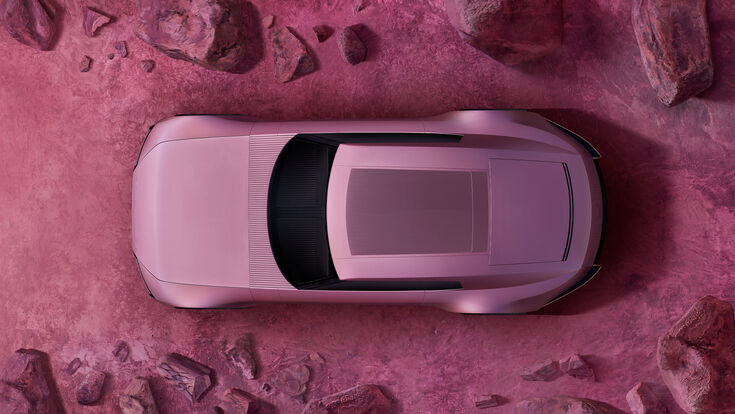Jaguar Type 00 in pink als elektrisches Luxusauto-Konzept für den radikalen Neustart der britischen Automarke.