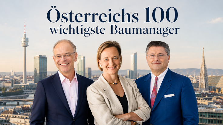 Österreichs Bauwirtschaft im Netzwerk-Check: Das neue Top-100-Ranking zeigt, welche Managerinnen und Manager die Branche besonders stark prägen.