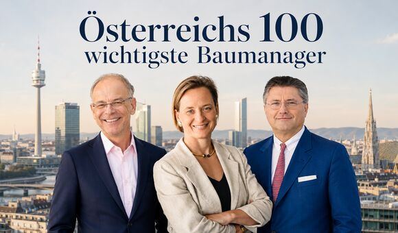 Österreichs Bauwirtschaft im Netzwerk-Check: Das neue Top-100-Ranking zeigt, welche Managerinnen und Manager die Branche besonders stark prägen.