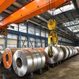 industrie, produktion, stahlwerk, walzwerk, fertigung, industriell, werk, fabrik, manufaktur, transport, aufbewahrung, lager, lagerung, stahl, metall, metallisch, walzen, eisen, herstellung, fertigen, herstellen, produzieren, industrieanlage, schwerindustrie, arbeit, arbeitsplatz, handel, werkstätte, ausstattung, produktionshalle, fabrikhalle, innenraum, industriegebäude, fabrikanlage, unternehmen