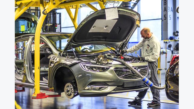 Insignia-Fertigung im Opel-Werk Rüsselsheim, Februar 2017