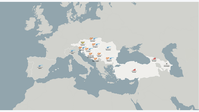 Standorte der Austrian Post Group