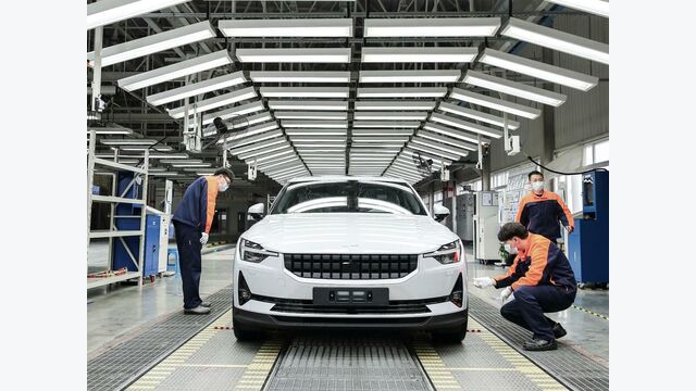 Polestar in der Produktionshalle in China