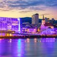 linz, austria, city, architecture, skyline, cityscape, riverside, church, travel, twilight, sky, outdoor, exterior, town, travel destination, tourism, downtown, dusk, urban, europe, sunset, tower, european union, colorful, famous, hotel, landmark, landscape, buildings, roof, old town, historical, river, danube, bridge