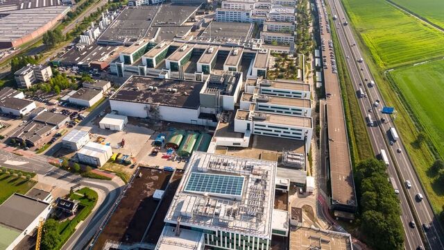 Blick auf den ASML Campus in Veldhoven, Niederlande