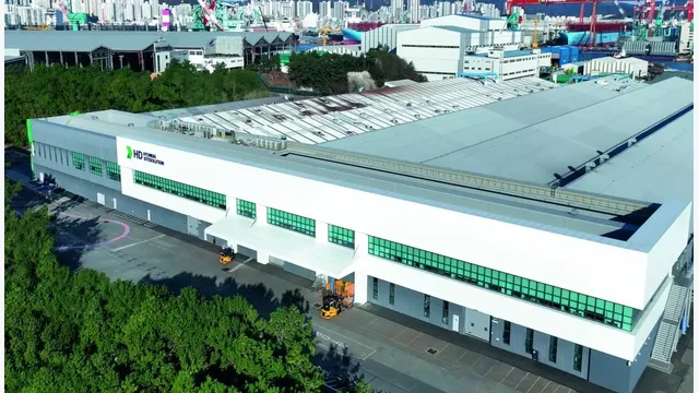 Im Hyundai-Werk Ulsan werden Flurförderzeuge für den Weltmarkt produziert.