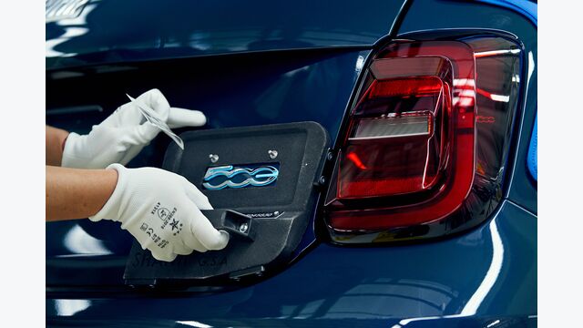 Produktion des Fiat 500e im Stellantis-Werk Mirafiori in Turin