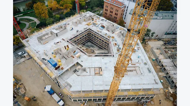 Baustelle Leopoldquartier Wien