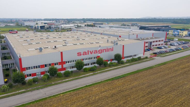 Salvagnini Maschinenbau in Ennsdorf (NÖ) aus der Vogelperspektive