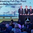 Mercedes-Benz eröffnet den erweiterten Produktionsstandort Kecskemét in Ungarn, der künftig elektrische Modelle wie die neue elektrische C-Klasse fertigen soll.