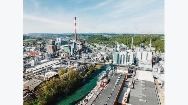 Lenzing Werk aus der Luft