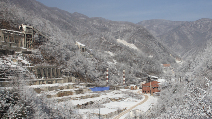 Blick in die Sangdong-Mine in Südkorea
