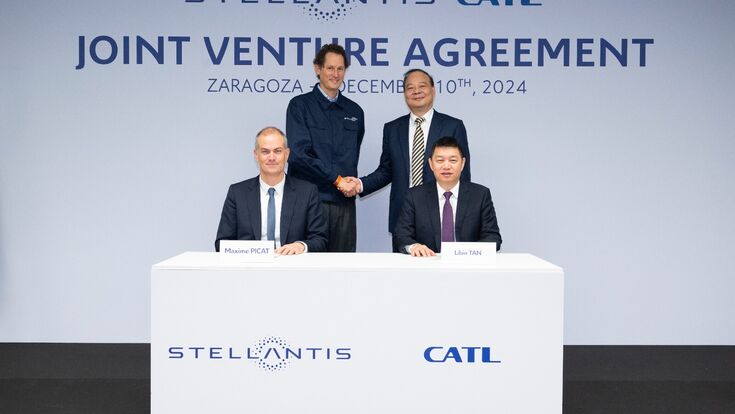 Vertreter von Stellantis und CATL in Spanien 2024