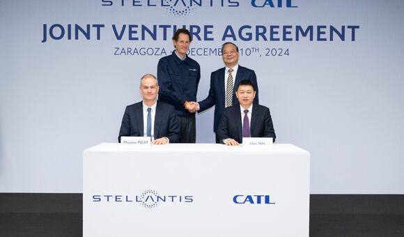 Vertreter von Stellantis und CATL in Spanien 2024