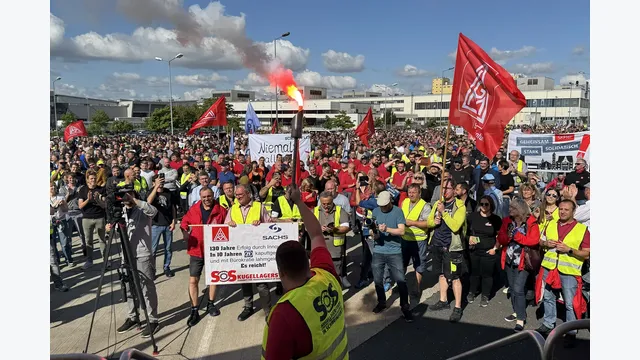 Proteste bei ZF Friedrichshafen
