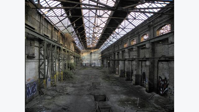 Ruine der Deutz Werke in Köln